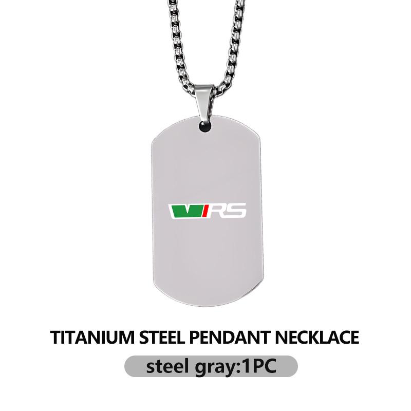 CTGI2 For Skoda Car Logo Necklace Stainless Steel Hang Tag Necklace Fashion Pendant Accessories Rapid Octavia Derivative Enyaq-iV