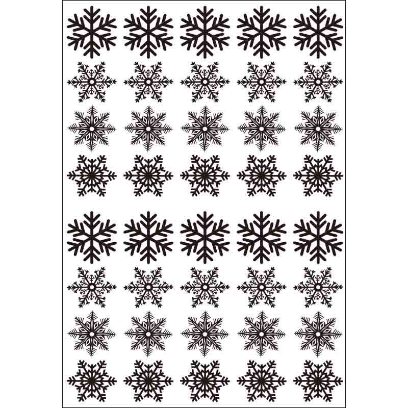 40/30pcs PVC Christmas Snowflakes Sticker Electrostatic Glass Stickers Wallpaper White Snowflake Window Decal New Year Decor