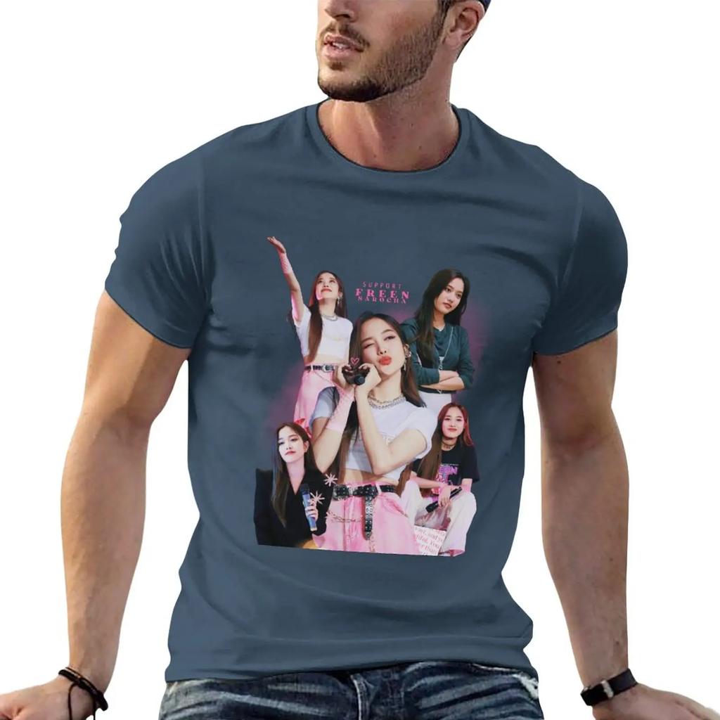 Nowa moda niestandardowy projekt własna Koszulka oversize letnie ubrania koszulki dla mężczyzn bawełna Nowe Wsparcie freen sarocha Koszulka