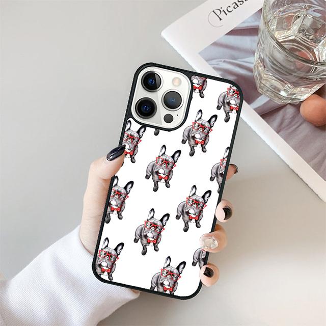 Cute French Bulldog yoga Coque Shell For iPhone 17 Air 15 16 14 13 12 Pro Max 11 Pro Max Plus Phone Case Cover