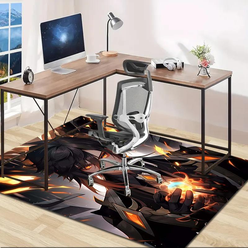 1pc Genshin Impact2 Design Area Rug - Non-Slip, Soft & Cozy Floor Mat for Living Room, Bedroom, Office - Indoor/Outdoor Decorative Carpet