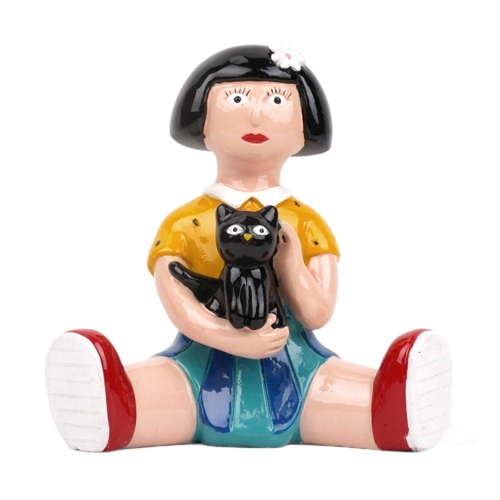 Handmade Funny Character Statue Rural Characters Funny Dolls Ornament  Farmhouse Bookshelf