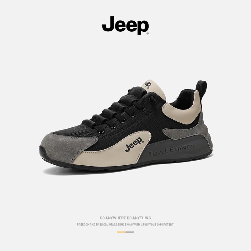 Jeep Мужская дышащая повседневная спортивная обувь 40