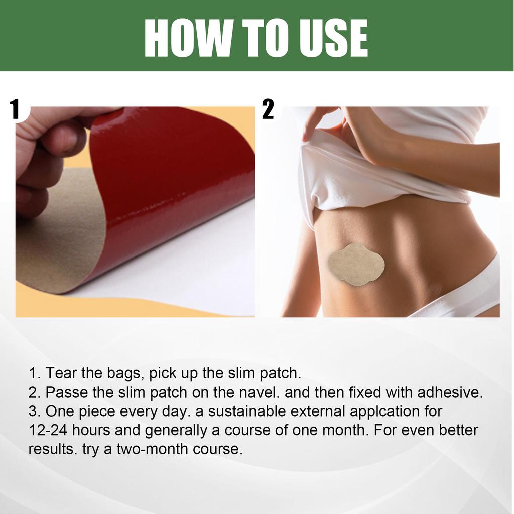 EELHOE Mugwort Slimming and Weight Loss Patches (5pcs) - Herbal Slimming, Firming, and Shaping Abdominal/Navel Patches