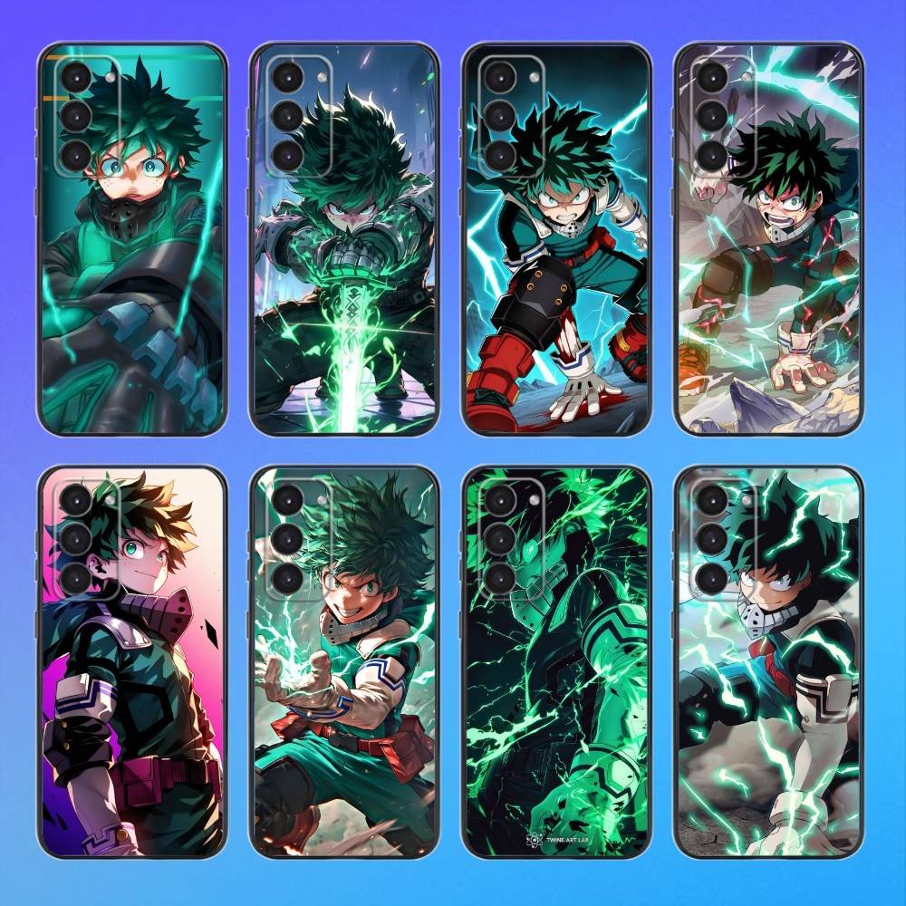 My Hero lzuku Deku Phone Case For Samsung Galaxy A73,A72,A71,A70,A53,A52,A51,Others Soft Black Cover