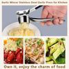 Portable Garlic Press Crusher Stainless Steel Multifunction Kitchen Cooking Ginger Squeezer Masher Handheld Ginger Mincer Tools