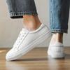Extra large size men's shoes spring 2025 new trend board shoes British style color polishing casual shoes soft sole white shoes men