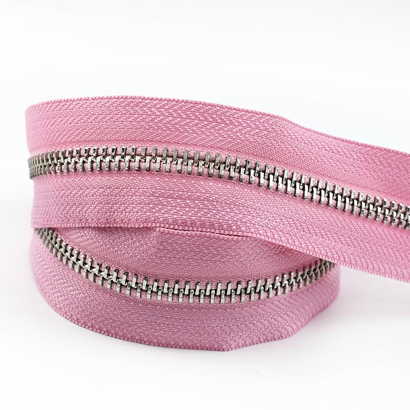 1-5 Yards 5# Meetee Metallreißverschlüsse zum Nähen Dekorativer Reißverschluss Meterware Kleidung Mantel Reißverschlussverschluss Reparatursets DIY Zubehör