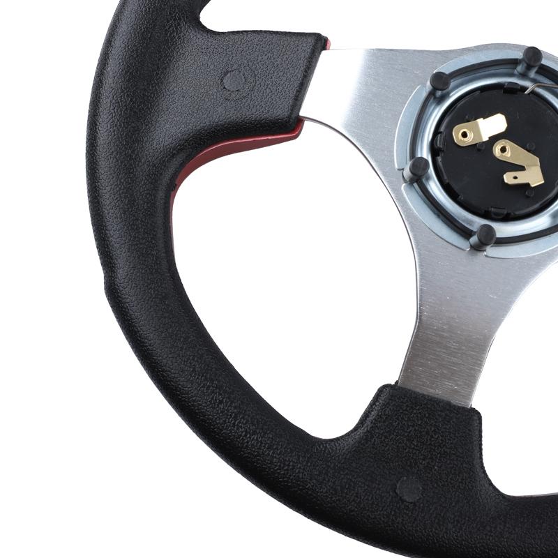 Universal Mini Drifting Steering Wheel Racing Car PVC Modification Aluminum Frame Light Weight 320mm(13inches)