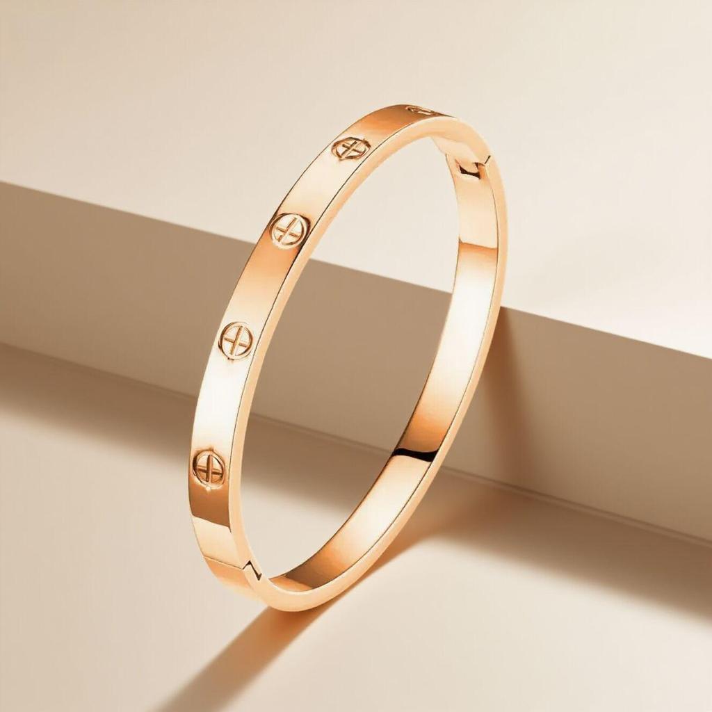 Titan-Kreuz-Edelstahl-Armband für Mädchen - Nicht verblassend, Hochwertig, Modisch, Schlichtes Design