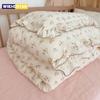 INS Fresh Floral Princess Ruffle Edge Gauze 100% Cotton Duvet Cover Without Filler Simple Home Bed Covers Ruffle Bedding Product