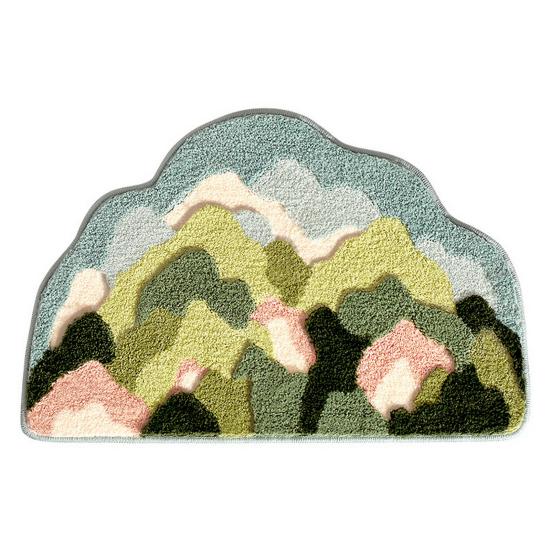 Maty podłogowe do łazienki Pochłaniający wodę kształt kwiatu w kształcie kreskówki Miękki, szybkoschnący dywan zapewniający najwyższy komfort