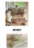 Sleep Grid 140g Thick Linen Retro Japanese Button Set Four Piece