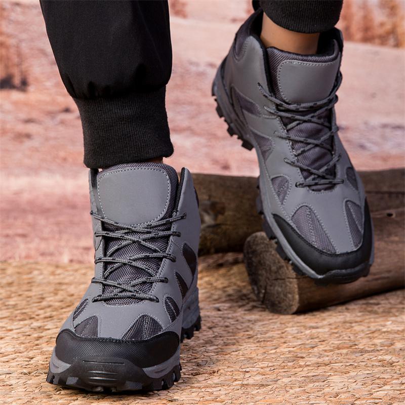Winter Hot Selling Men's Hiking Shoes Thick Soled Wear-resistant High-quality Brand Men's Leather Casual Shoes Sports Shoes