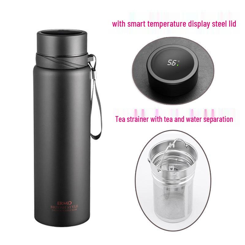 Caneca Térmica de Viagem de Aço Inoxidável 304 com Logotipo Personalizado - Grande Capacidade para Homens e Mulheres