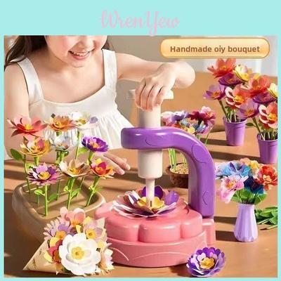 Handcraft Flower Press Kit With Flashing Lights And Music For Kid Creative Craft Projects