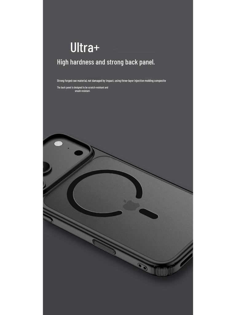 Apple iPhone 17 Pro Max Magnetiskt Transparent Airbag-skal - Fulltäckande Fallskydd