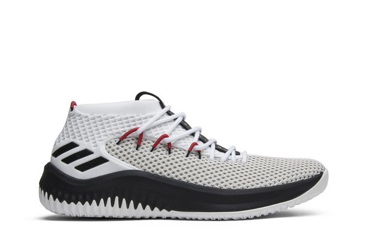 Men's Sneakers adidas Dame 4 Rip City Running White/Core Black/Scarlet
