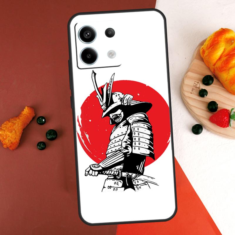 Samurai Warrior Case For Xiaomi Redmi Note 13 14 Pro 9 10 11 12 Pro 10S 11S 12S Redmi 13C 10C 12C 14C Coque