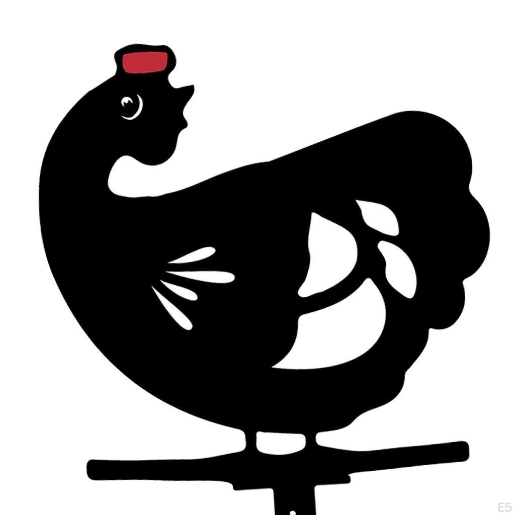 Chicken Silhouette Stakes for Yard Outdoor Garden Statue Decoration, Shadow