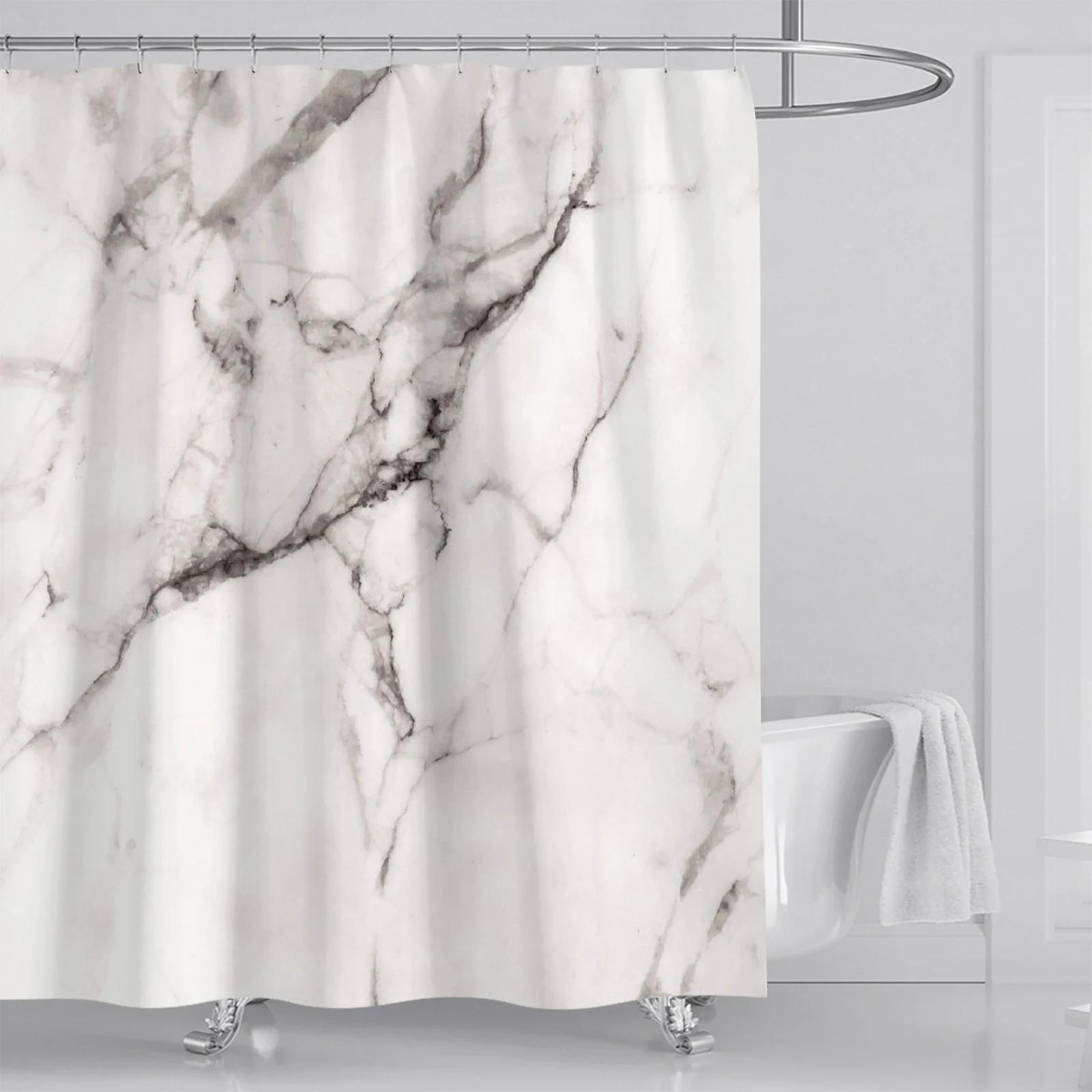 

Grey Gold Marble Abstract Modern Bathroom Decoration Waterproof Washable Fabric Bathtub Deluxe Standard Shower Curtain 180 * 1 90x180cm світло-сірого кольору