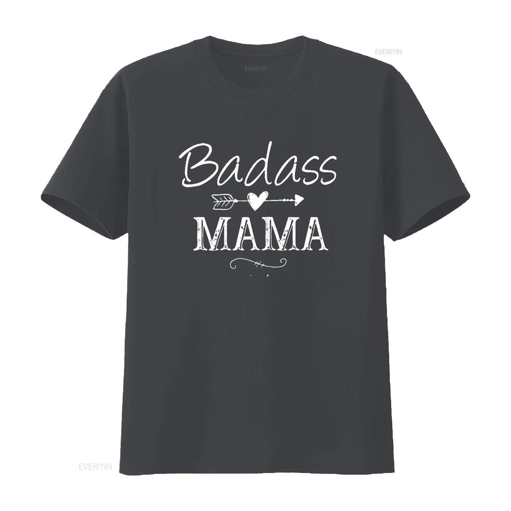 Womens Badass Mama Christmas Strong As A Mother Funny Mom T Shirt Black 2XL Vintage Washed Soft Stretched Versatile Comfortable