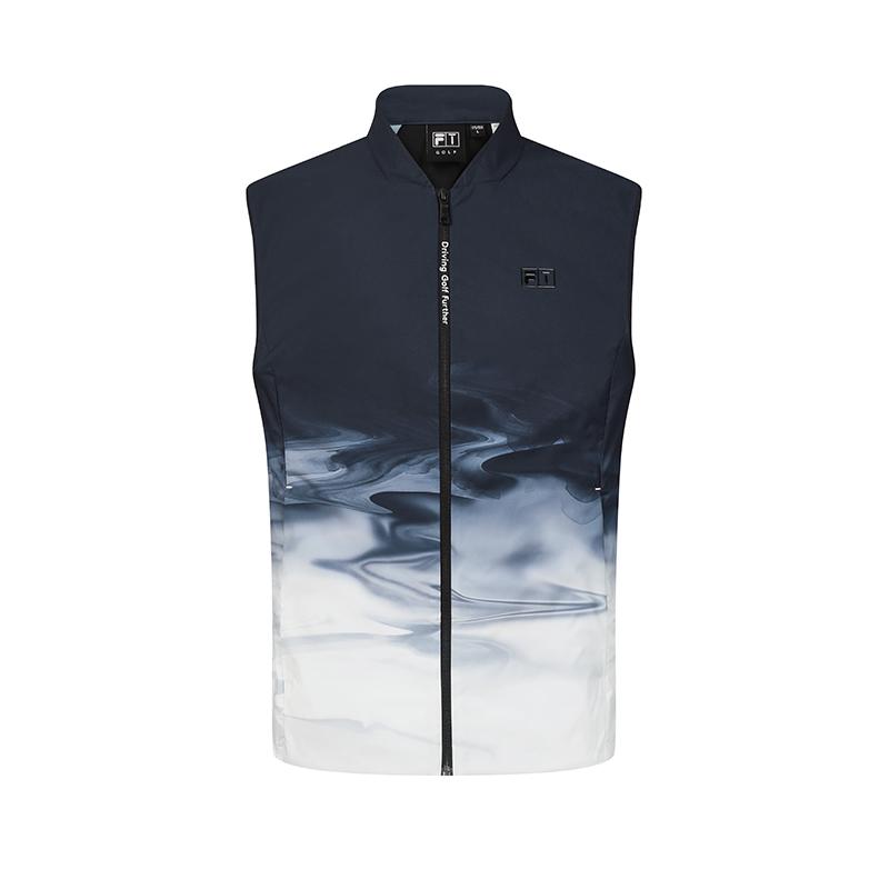 FILA Vests Men s All Over Print V neck Moderate Urban Techwear A11M435701FZA 175/96A/L