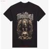 Metal Band Inspired Vulture Skull T Shirt Gothic Style  Vintage Washed Fashion Soft Streetwear Versatile Unisex Casual