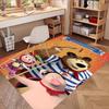 Masha and The Bear Print Rug, Washable Floor Carpet, For Entryway Dorm Laundry Room Office Study, Home Decor Birthday Christmas Gift