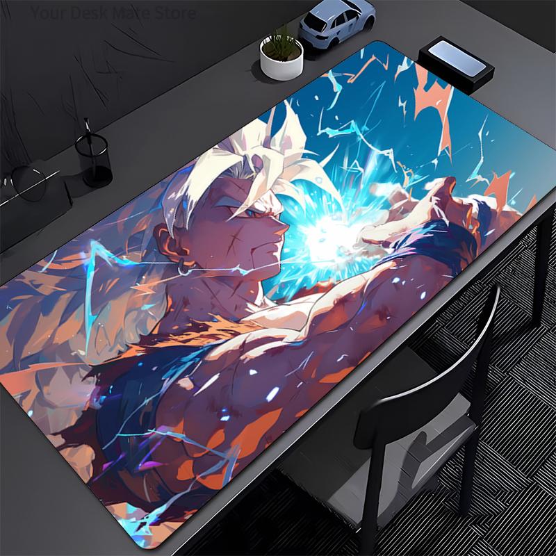 Mauspad Groß Dragon Ball Gamer Tastaturmatte Pads Gaming Schreibtischschutz Laptops Mauspads Schreibtischmatte PC Teppich HD Anime Mauspads