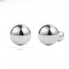 Simple Round Smooth Round Stud Earrings Gold Niche High-end Earrings Women's Titanium Steel High Color Retention Jewelry