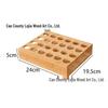 Wooden Multi-layer Essential Oil Display Rack with Multiple Slots