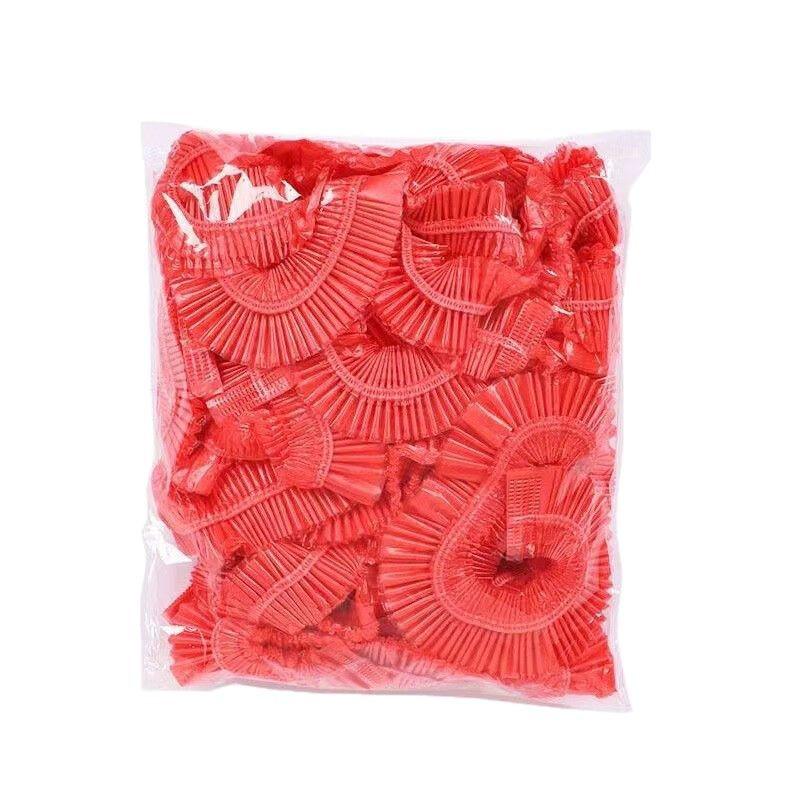 Elastic Red Disposable Round Tablecloth for Parties & Events