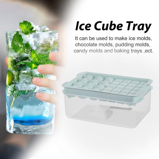 Ice Tray Set with Lid Ice Ice Shovels BPA Free Bin Cube Tray for