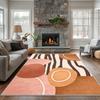 Nordic Simple Geometric Style Living Room Carpet Non-slip Washable Bedroom Large Area Rug Easy Clean Soft Party Home Decor Mat