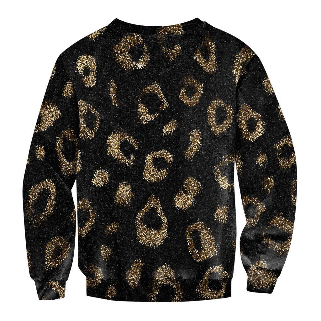 Pánská ležérní módní potištěná mikina přes hlavu s kulatým výstřihem