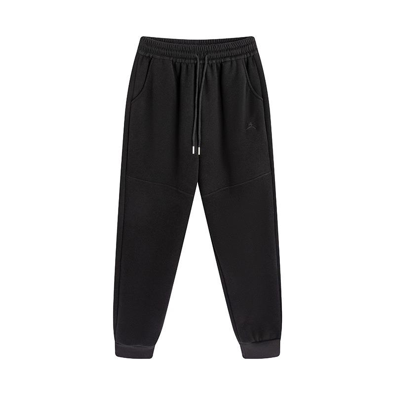 New three-proof black gold boiling casual pants mountain outdoor knee sweatpants fleece thickened windproof pants