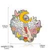 Anime Cute Girl Brooches Tsukino Usagi Magic Cane Glitter Diamond Metal Badge For Women Girl Fans Jewelry Charm Gifts
