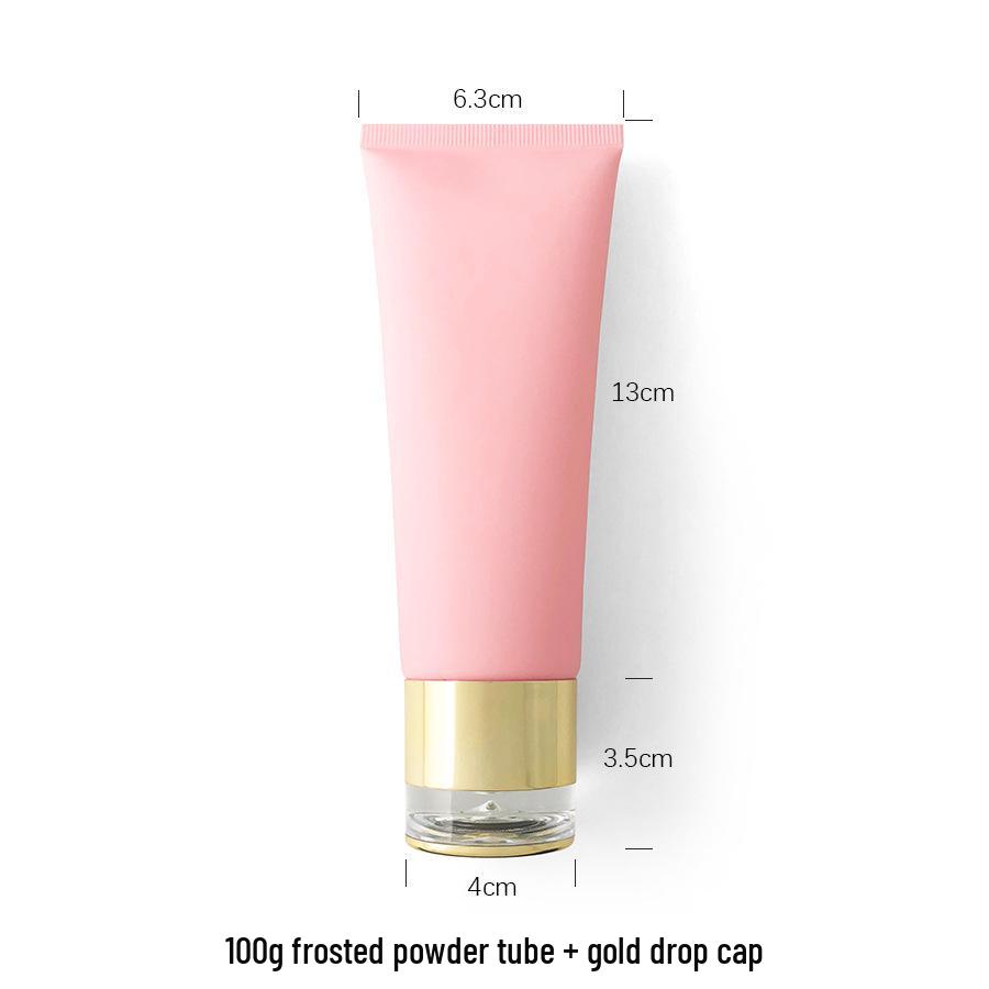100g/ml Pink Frosted Soft Tube Bottle for Body Lotion, Facial Cleanser, Face Wash - Travel Size Cosmetic Packaging