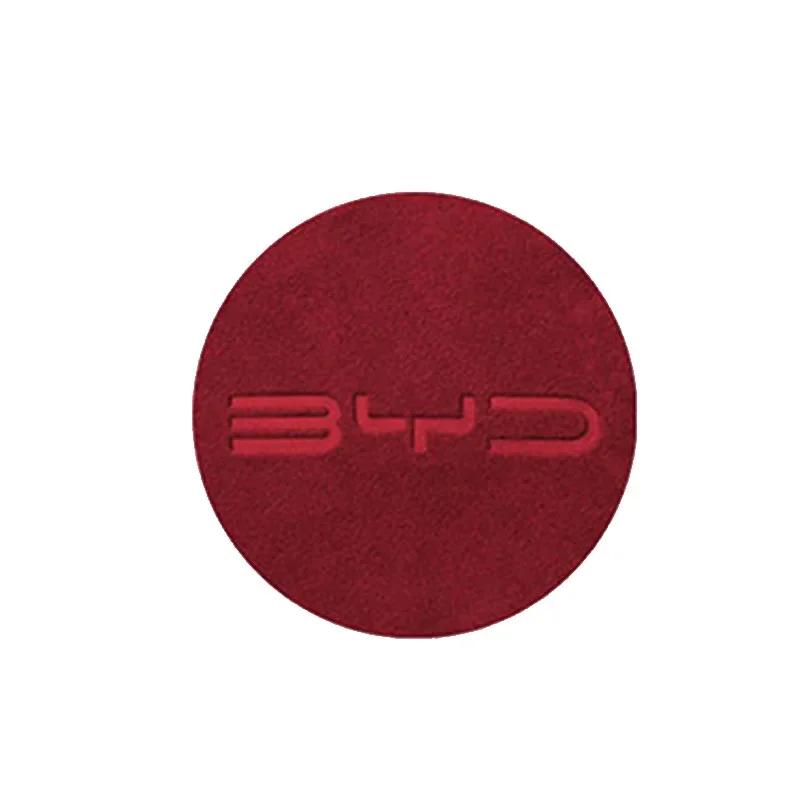 Für BYD Atto 1 3 Dolphin Yuan Plus 2023 Auto Lenkrad Mittelaufkleber Wildleder Lederbezug Auto Zubehör