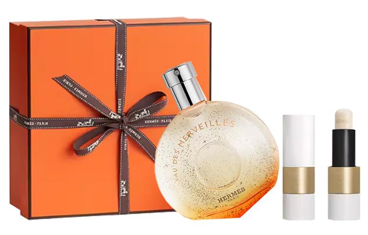 HERMES Orange Starlight Perfume Lip Balm Set Eau De Toilette Orange Starlight Perfume EDT 30ml+Lip Balm 3.5g