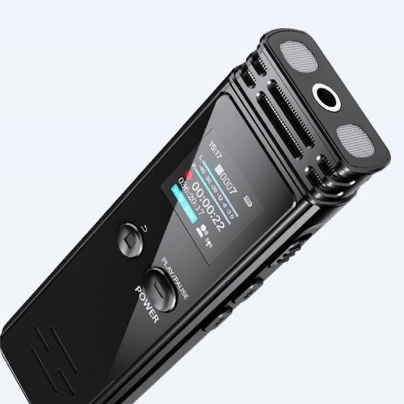 32GB Professional Sound Recorder Stereo Recording Device Lightweight Function Enjoy Clear Sound Capturing Black