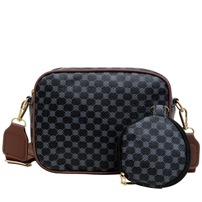 

Персонализированная модная сумка женская летняя 2024 новая повседневная сумка через плечо модная простая сумка-мессенджер маленькая квадратная сумка женская сумка чёрный