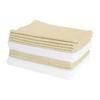 Rec Geki Ochikun Microfiber Cloth 20 Pieces (20 X 30cm) Beige & White