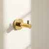 Metalique 54086B-BG Brushed Gold Towel Hooks 1Pack Coat Robe Hook Single Hook Wall Mounted Towel Hooks for Kitchen Bathroom