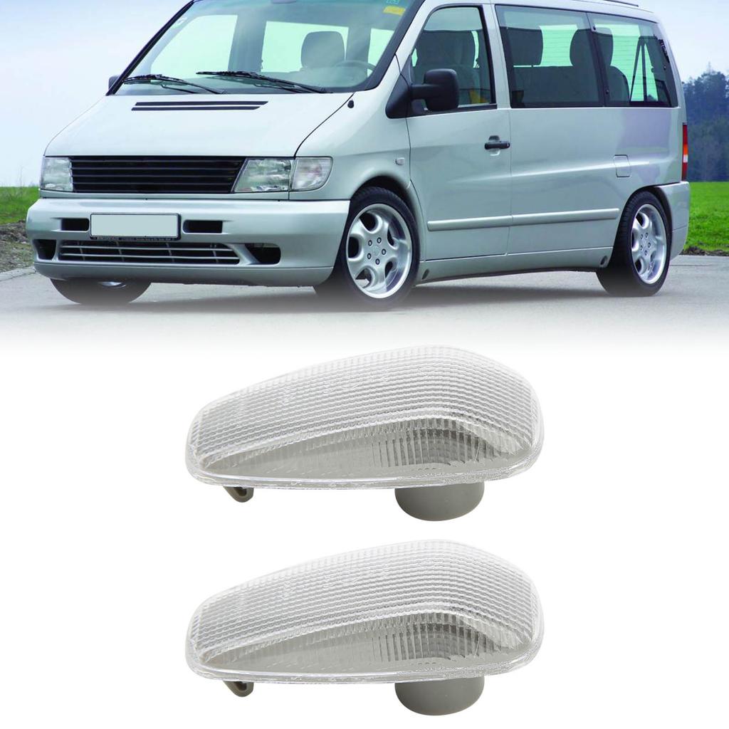 2PCS Side Marker Light 2108200921 Turn Signal Lamp for Mercedes‑Benz Vaneo W414 2002‑2005/V-Class Vito W638 1996-2003