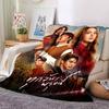 Thai Drama Cast Character Poster Print Flannel Blanket Soft Warm Throw Blanket Pop Culture Home Decor for Sofa Bedroom Travel