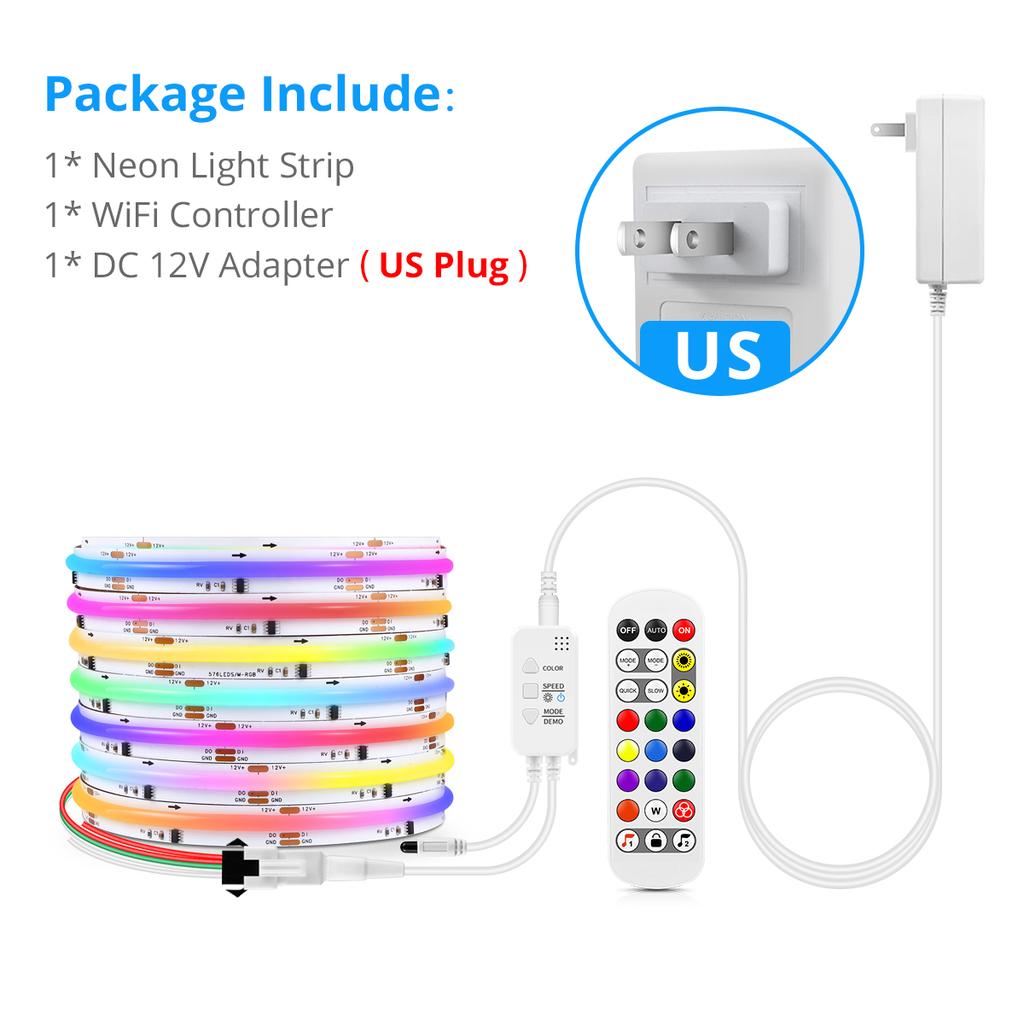 WS2811 RGBIC COB LED Strip Neon Light Tuya Smart Life WiFi Addressable Music Sync Chasing Tape Room Decor Alexa Voice Control