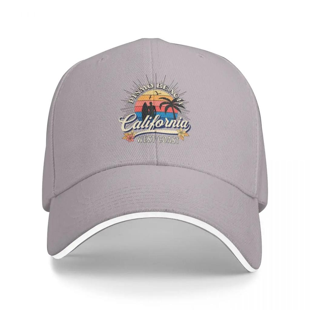 Vintage Pismo Beach California Surfing Baseball Cap Unique hats Luxury Man Hat sun caps Mountaineering Womens 2025 Mens