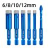Dia 6/8/10/12MM Dry Tile Drilling Bit 1/4 Inch Granite Drilling Bit  Glass, Ceramics, Marble, Etc